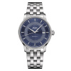 Montre Mido Baroncelli Signature 39mm Cadran Bleu Bracelet Acier inoxydable Gris