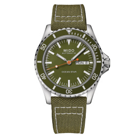 Montre Mido Ocean Star Tribute 40,5mm Cadran Vert Bracelet Tissu Vert