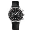 Montre Mido Multifort Patrimony Chronograph 42mm Cadran Noir Bracelet Cuir Noir