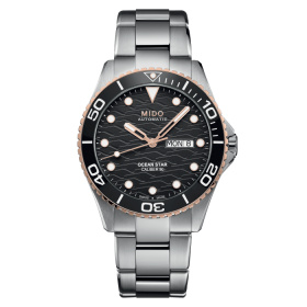 Montre Mido Ocean Star 200C 42,5mm Cadran Noir Bracelet Acier inoxydable Gris