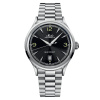 Montre Mido Multifort Powerwind 40mm Cadran Noir Bracelet Acier inoxydable Gris