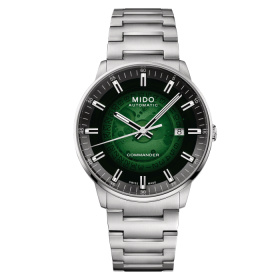 Montre Mido Commander Gradient 40mm Cadran Vert Bracelet Acier inoxydable Gris