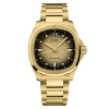 Montre Mido Multifort TV Big Date 40mm Cadran Champagne Bracelet Acier inoxydable Doré