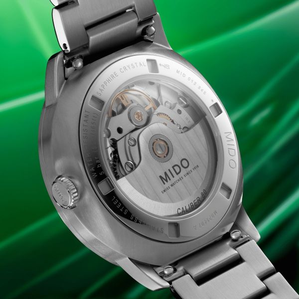 Montre Mido Commander Gradient 40mm Cadran Vert Bracelet Acier inoxydable Gris