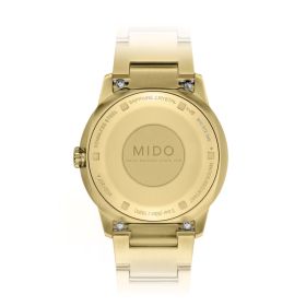 Montre Mido Commander Lady 35mm Cadran Noir Bracelet Acier inoxydable Or jaune