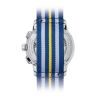 Montre Mido Baroncelli Chronograph Moonphase 42mm Cadran Argent Bracelet Cuir Bleu