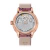 Montre Mido Rainflower Night 34mm Cadran Nacre blanche Bracelet Cuir Violet