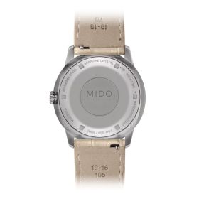 Montre Mido Commander Lady 35mm Cadran Brun Bracelet Cuir Brun