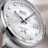 Montre Mido Commander Lady 35mm Cadran Brun Bracelet Cuir Brun