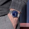 Montre Mido Multifort Powerwind 40mm Cadran Bleu Bracelet Acier inoxydable Gris