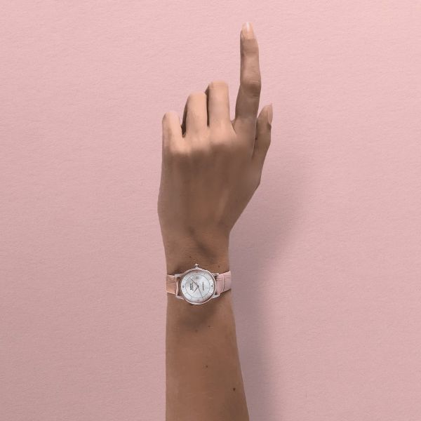 Montre Mido Baroncelli Signature Lady Colours 30mm Cadran Nacre Bracelet Cuir Violet