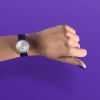 Montre Mido Baroncelli Signature Lady Colours 30mm Cadran Nacre Bracelet Cuir Violet