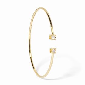 Bracelet Dinh Van Le Cube XL Or Jaune et Diamants