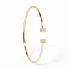 Bracelet Dinh Van Le Cube XL Or Jaune et Diamants