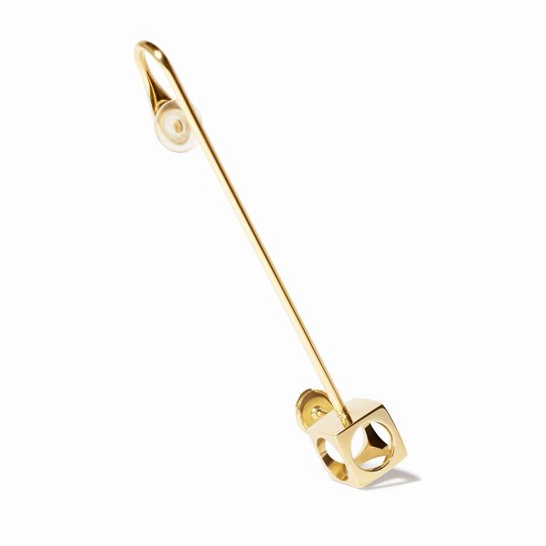 Mono Boucle D'oreille dinh van Le Pavé Or Jaune