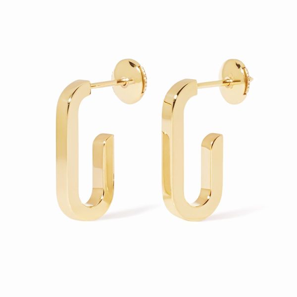 Boucles D'oreilles Dinh Van Maillon Petit Modèle Or Jaune