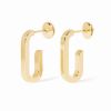 Boucles D'oreilles Dinh Van Maillon Petit Modèle Or Jaune
