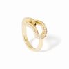 Bague Dinh Van Maillon Grand Modèle Or Jaune Diamants