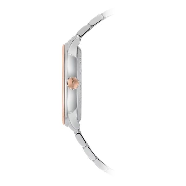 Montre Mido Baroncelli Heritage Lady 33mm Cadran Blanc Bracelet Acier inoxydable PVD rose