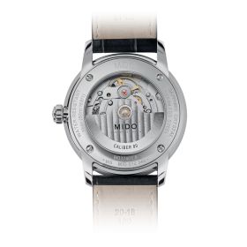 Montre Mido Baroncelli Signature Gent 39mm Cadran Argent Bracelet Cuir Noir