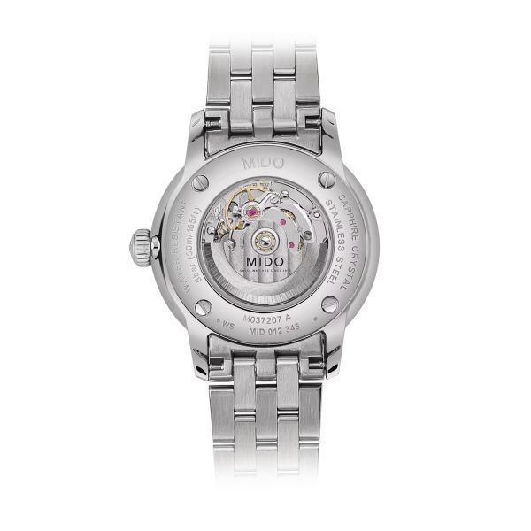 Montre Mido Baroncelli Signature Lady 30mm Cadran Argent Bracelet Acier inoxydable Gris