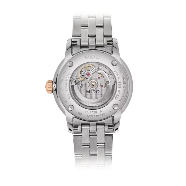 Montre Mido Baroncelli Signature Lady 30mm Cadran Argent Bracelet Acier inoxydable Gris