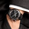 Montre Mido Multifort Patrimony Chronograph 42mm Cadran Noir Bracelet Cuir Noir