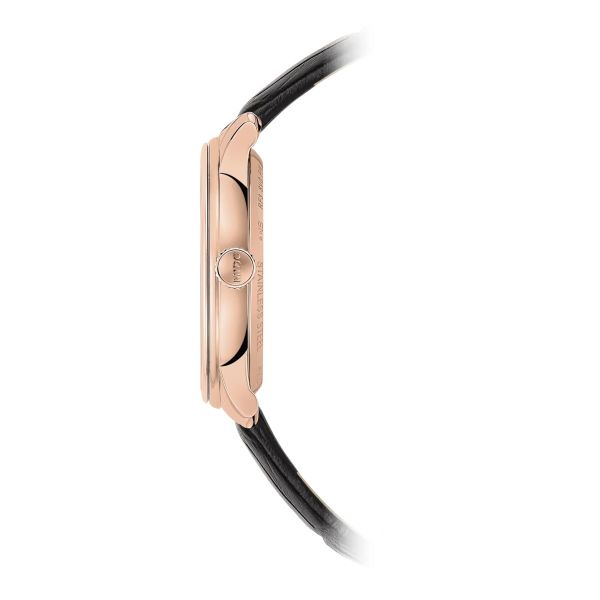 Montre Mido Baroncelli Chronometer 34mm Cadran Argent Bracelet Cuir Noir