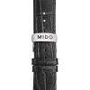 Montre Mido Baroncelli Signature 39mm Cadran Argent Bracelet Cuir Noir