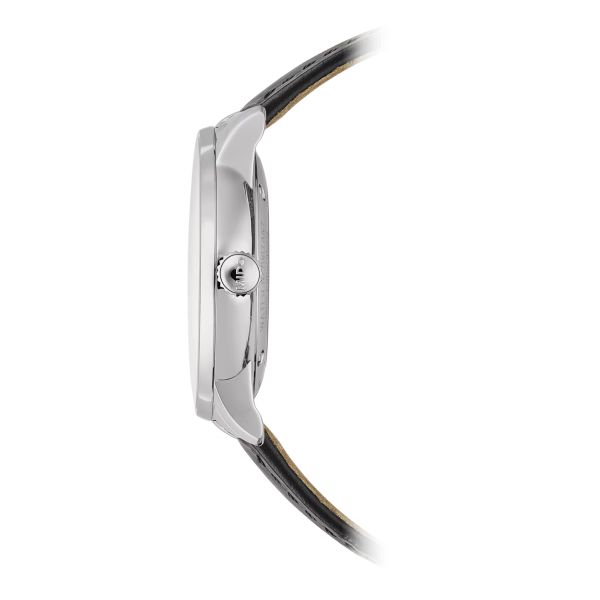 Montre Mido Baroncelli Signature 39mm Cadran Argent Bracelet Cuir Noir