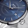 Montre Mido Baroncelli Signature 30mm Cadran Bleu Bracelet Acier inoxydable Gris