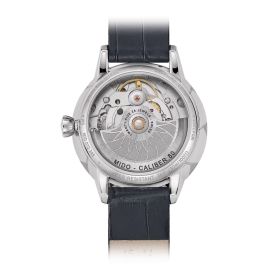 Montre Mido Rainflower 34mm Cadran Nacre bleue Bracelet Cuir Bleu