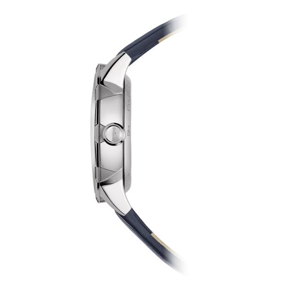 Montre Mido Rainflower 34mm Cadran Nacre bleue Bracelet Cuir Bleu