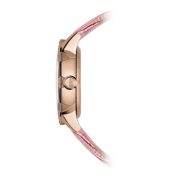 Montre Mido Rainflower 34mm Cadran Blanc Bracelet Cuir Rose