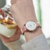 Montre Mido Rainflower 34mm Cadran Blanc Bracelet Cuir Rose