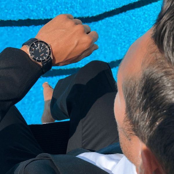 Montre Mido Ocean Star 200 42,5mm Cadran Noir Bracelet Caoutchouc Noir