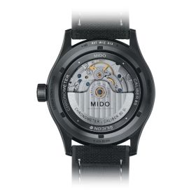 Montre Mido Multifort Chronometer 1 42mm Cadran Noir Bracelet Tissu Noir