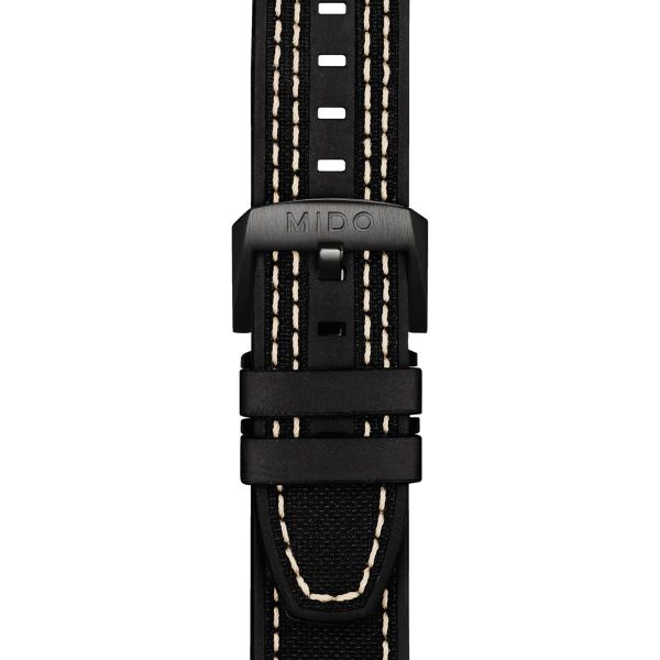 Montre Mido Multifort Chronometer 1 42mm Cadran Noir Bracelet Tissu Noir