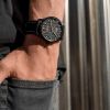 Montre Mido Multifort Chronometer 1 42mm Cadran Noir Bracelet Tissu Noir
