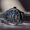 Montre Mido Multifort Chronometer 1 42mm Cadran Noir Bracelet Tissu Noir