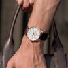 Montre Mido Multifort Chronometer 1 42mm Cadran Argent Bracelet Cuir Brun
