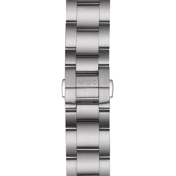 Montre Mido Multifort Chronometer 1 42mm Cadran Blanc Bracelet Acier inoxydable Gris