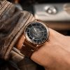 Montre Mido Multifort Patrimony 40mm Cadran Noir Bracelet Cuir Brun