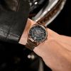 Montre Mido Multifort Patrimony 40mm Cadran Noir Bracelet Cuir Brun