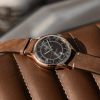 Montre Mido Multifort Patrimony 40mm Cadran Noir Bracelet Cuir Brun