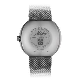 Montre Mido Commander Shade 37mm Cadran Argent Bracelet Acier inoxydable Gris