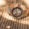 Montre Mido Commander Shade 37mm Cadran Argent Bracelet Acier inoxydable PVD rose