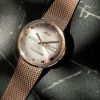 Montre Mido Commander Shade 37mm Cadran Argent Bracelet Acier inoxydable PVD rose