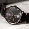 Montre Mido Commander Big Date 42mm Cadran Noir Bracelet Cuir Noir