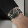 Montre Mido Commander Big Date 42mm Cadran Anthracite Bracelet Acier inoxydable Gris